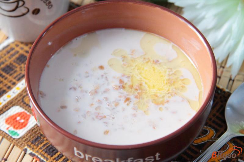 Фото приготовление рецепта: Молочный суп с гречкой шаг №5