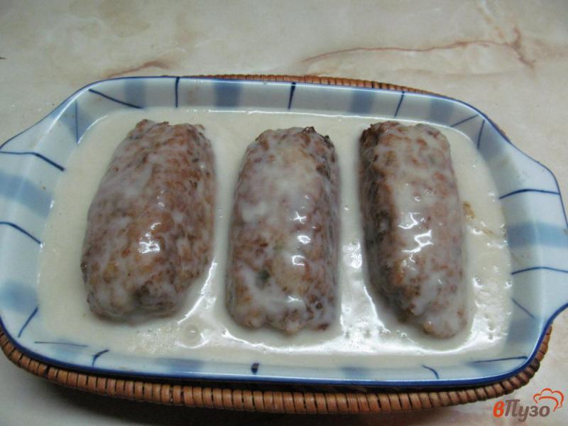 Фото приготовление рецепта: Мясные зразы с грибами шаг №8