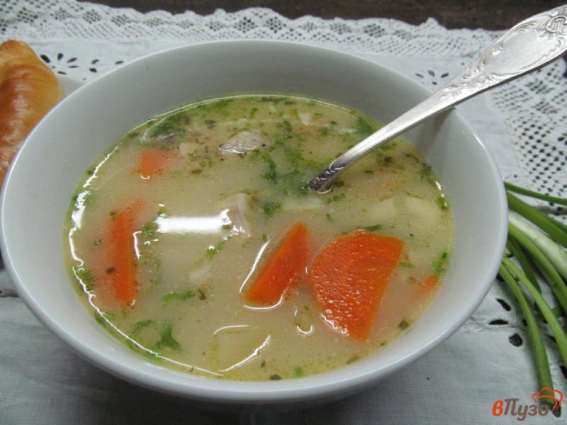 Фото приготовление рецепта: Поливка - суп с бужениной и овощами шаг №7