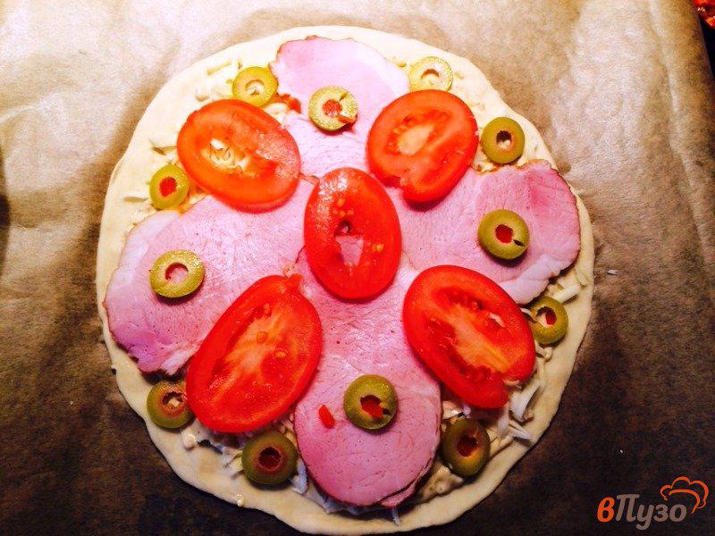 Фото приготовление рецепта: Пицца Цезарь шаг №6