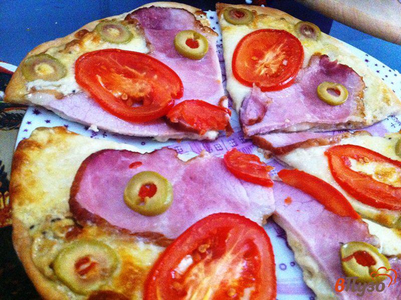 Фото приготовление рецепта: Пицца Цезарь шаг №8