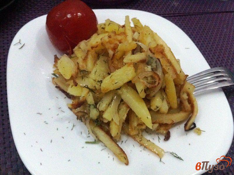 Фото приготовление рецепта: Жаренный картофель на гарнир шаг №8