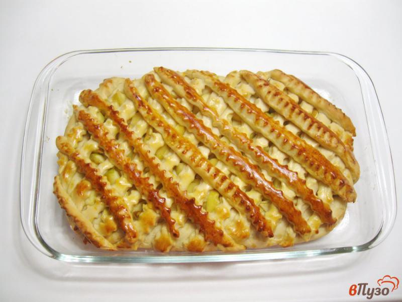 Фото приготовление рецепта: Пирог с яблоками шаг №8