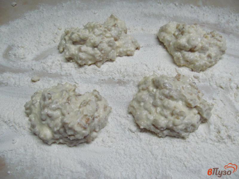 Фото приготовление рецепта: Сырники с овсяной кашей запеченные под клюквенным соусом шаг №5
