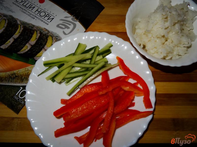 Фото приготовление рецепта: Постный ролл с овощами по-домашнему шаг №1