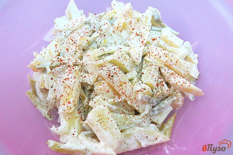 Фото приготовление рецепта: Картофельный салат-по фински шаг №7