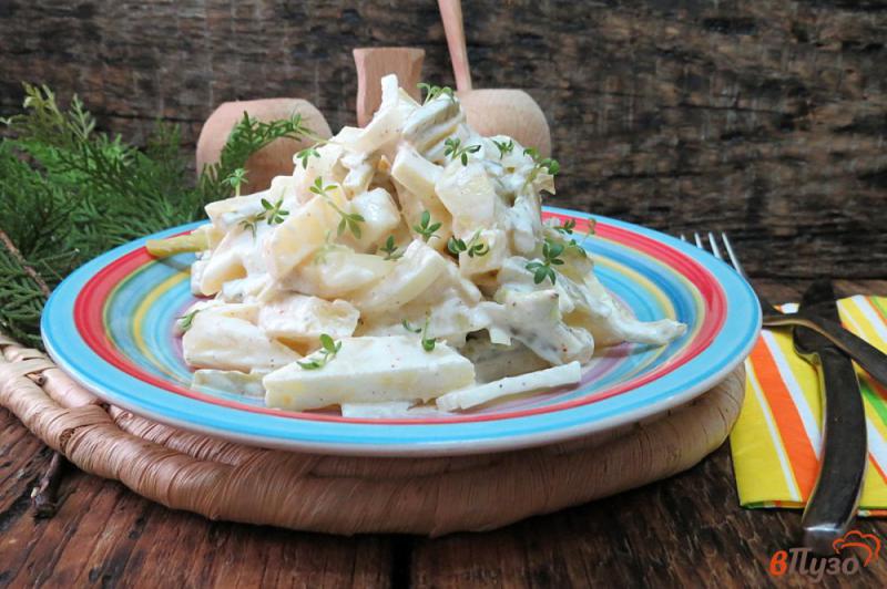 Фото приготовление рецепта: Картофельный салат-по фински шаг №8