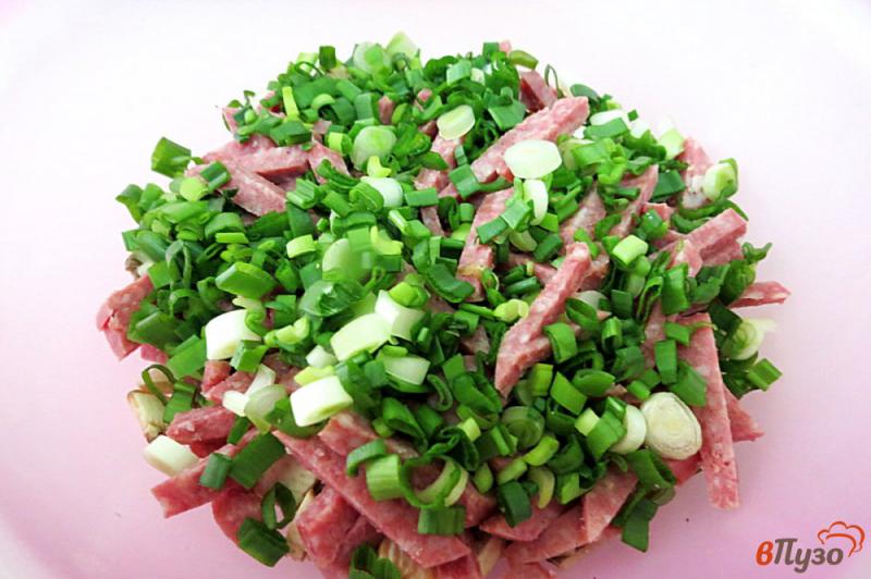 Фото приготовление рецепта: Салат с чечевицей в горчичном соусе шаг №4