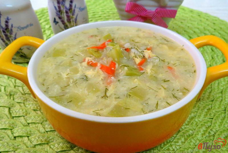 Фото приготовление рецепта: Суп из кабачков с молоком шаг №10