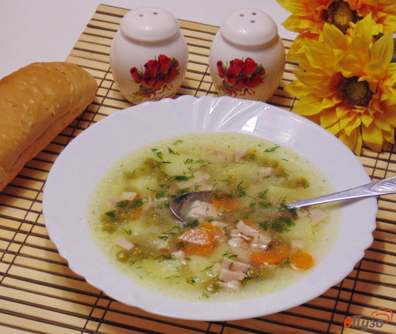 Фото приготовление рецепта: Суп с пшеном и ветчиной шаг №8
