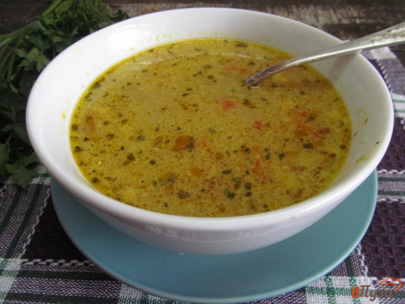 Фото приготовление рецепта: Болгарский суп с фасолью шаг №6
