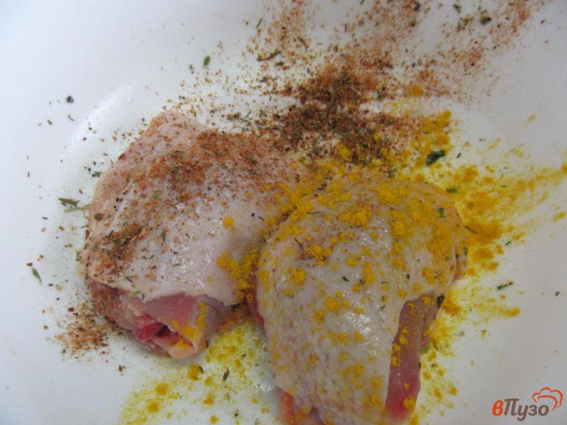 Фото приготовление рецепта: Овощи с курицей запеченные в рукаве шаг №3