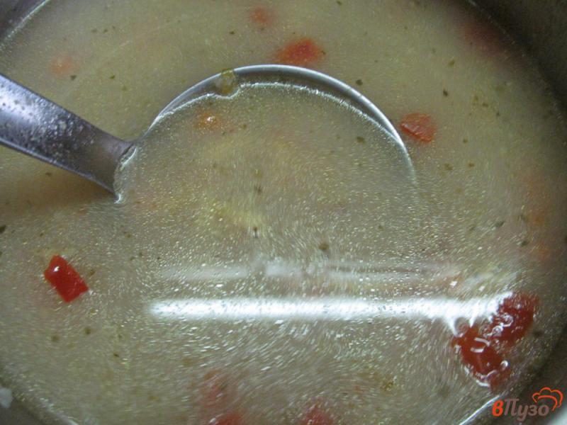 Фото приготовление рецепта: Овощной суп с гречкой на молоке шаг №5