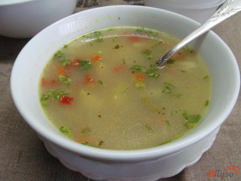 Фото приготовление рецепта: Овощной суп с гречкой на молоке шаг №6