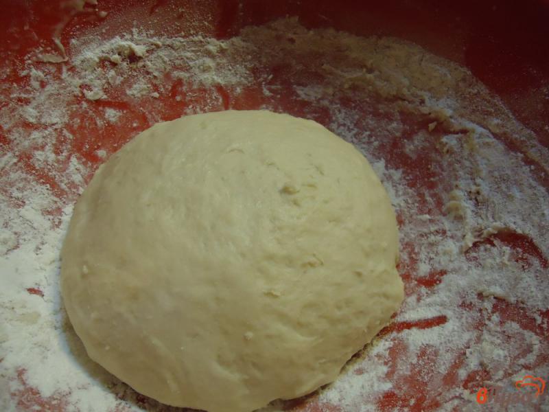 Фото приготовление рецепта: Дрожжевой пирог с мясом и капустой шаг №5
