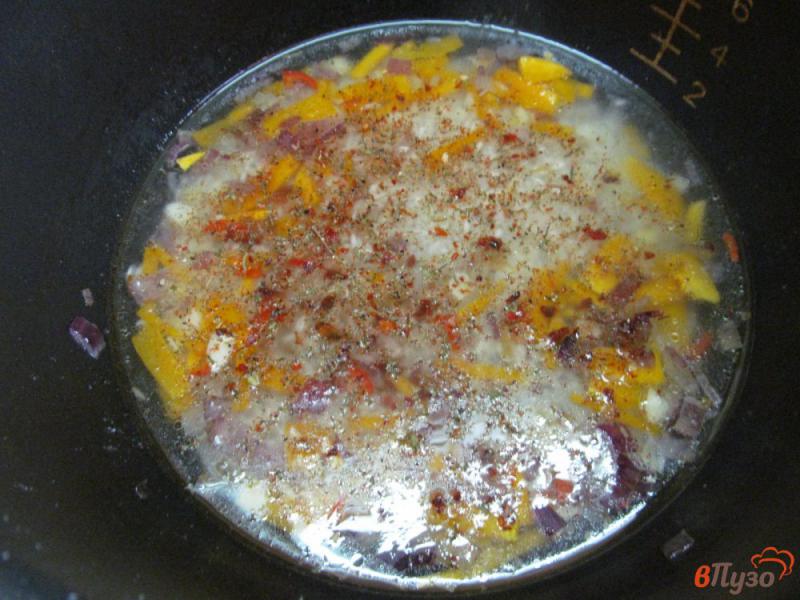 Фото приготовление рецепта: Рис с тыквой в мультиварке шаг №4