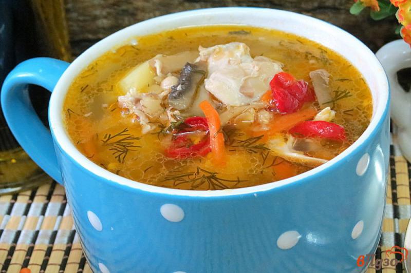 Фото приготовление рецепта: Овощной суп с чечевицей шаг №10