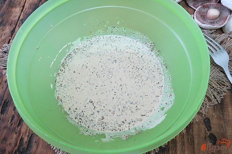 Фото приготовление рецепта: Шашлык из шампиньонов в духовке шаг №3