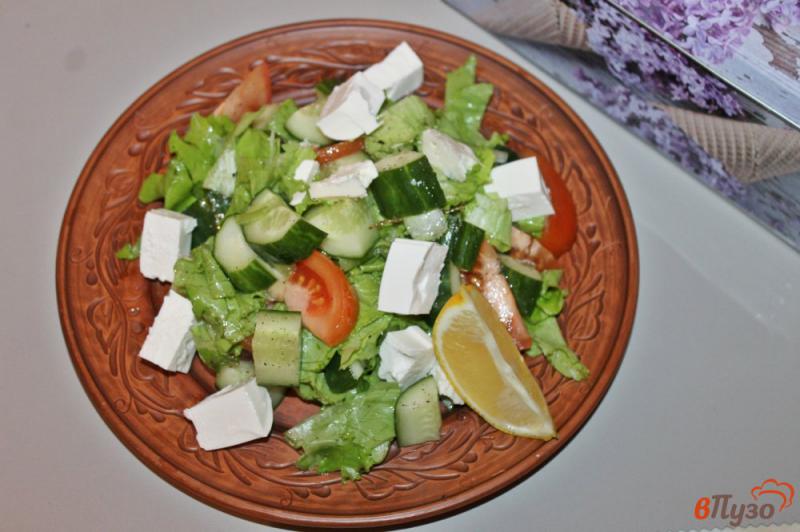 Фото приготовление рецепта: Греческий салат шаг №5