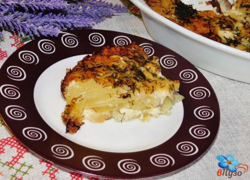 Фото приготовление рецепта: Картофель запеченный под сыром шаг №5