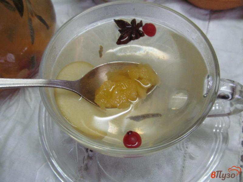 Фото приготовление рецепта: Чай с шалфеем и мандарином шаг №6