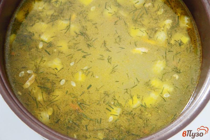 Фото приготовление рецепта: Суп с кабачком и овсяными хлопьями шаг №7