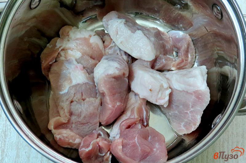Фото приготовление рецепта: Бульон из свинины шаг №1