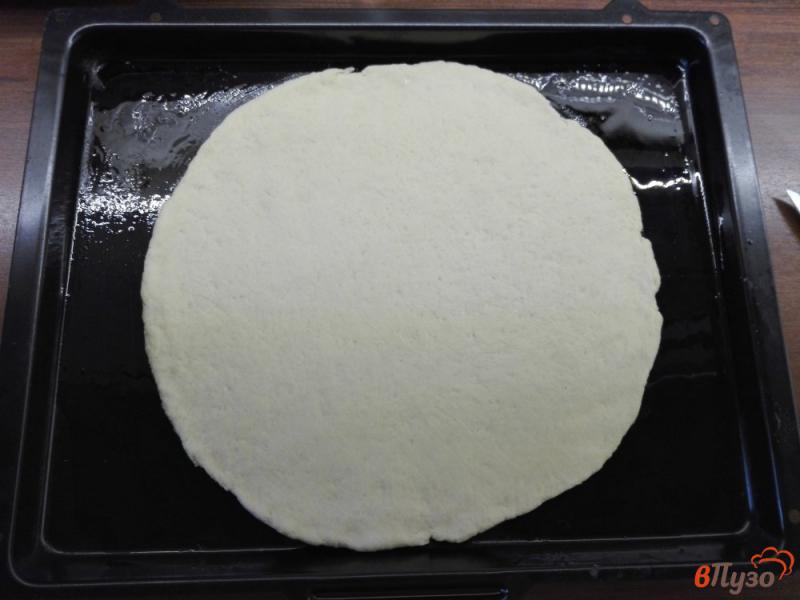 Фото приготовление рецепта: Пицца с белыми грибами и чесночным соусом шаг №1