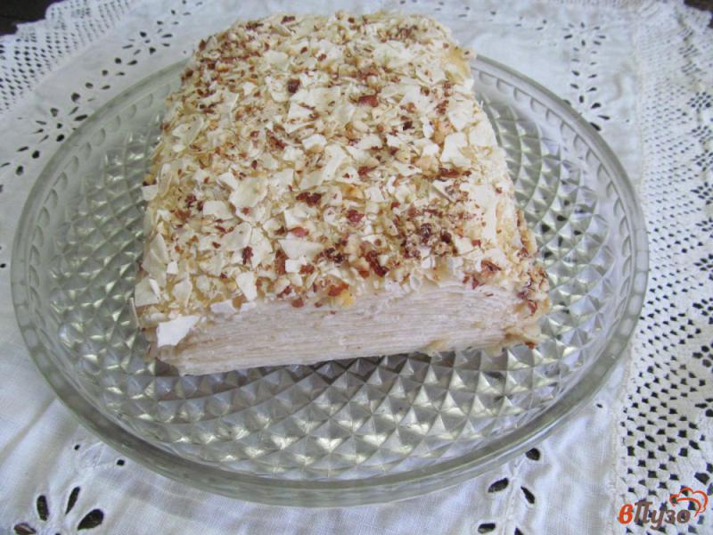 Фото приготовление рецепта: Торт «Наполеон» без выпечки из готового лаваша шаг №11