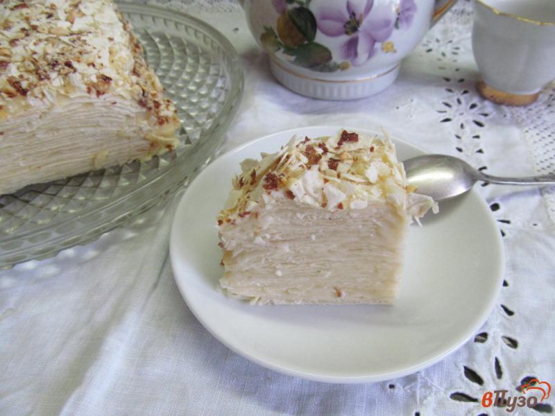 Фото приготовление рецепта: Торт «Наполеон» без выпечки из готового лаваша шаг №12