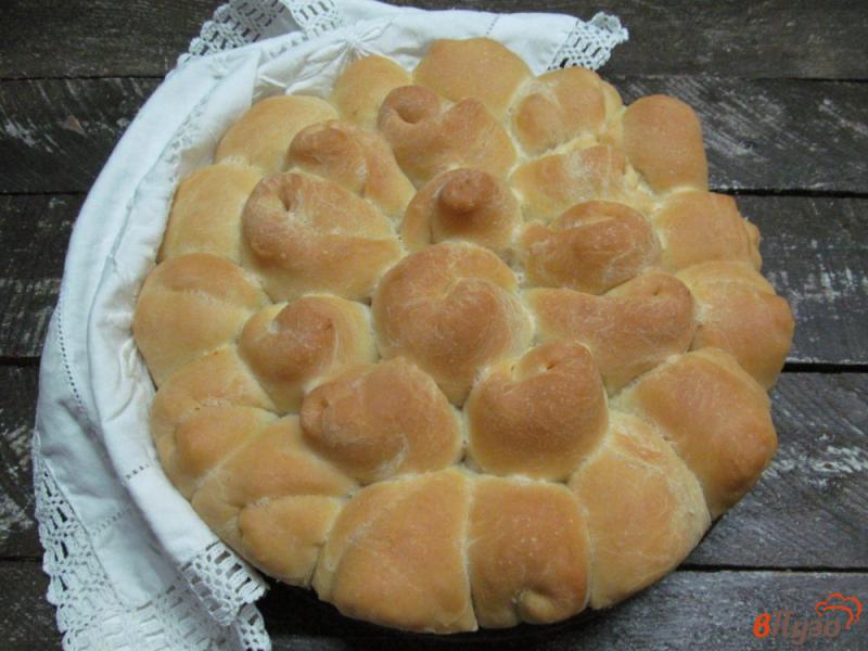 Фото приготовление рецепта: Белый хлеб -булочки «бутоны» шаг №12