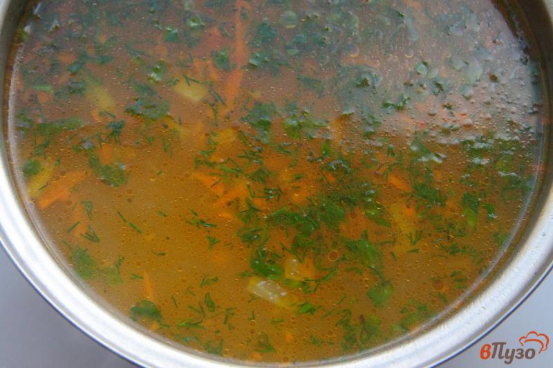 Фото приготовление рецепта: Постный суп с вермишелью шаг №7