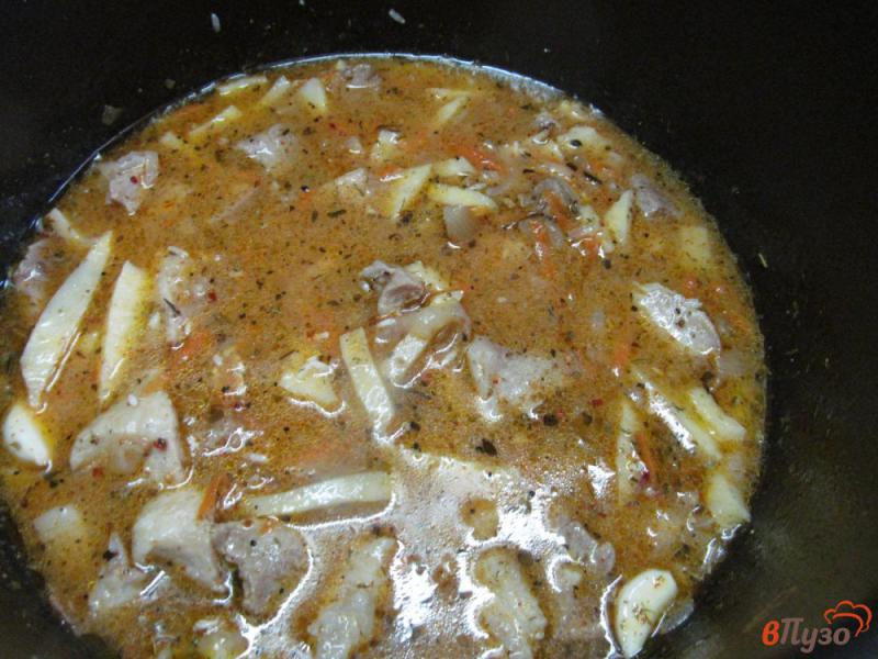 Фото приготовление рецепта: Свинина с рисом и морковью по-корейски в мультиварке шаг №6