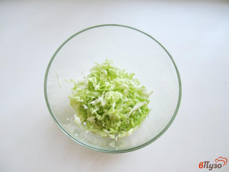 Фото приготовление рецепта: Салат весенний с молодой капустой шаг №1