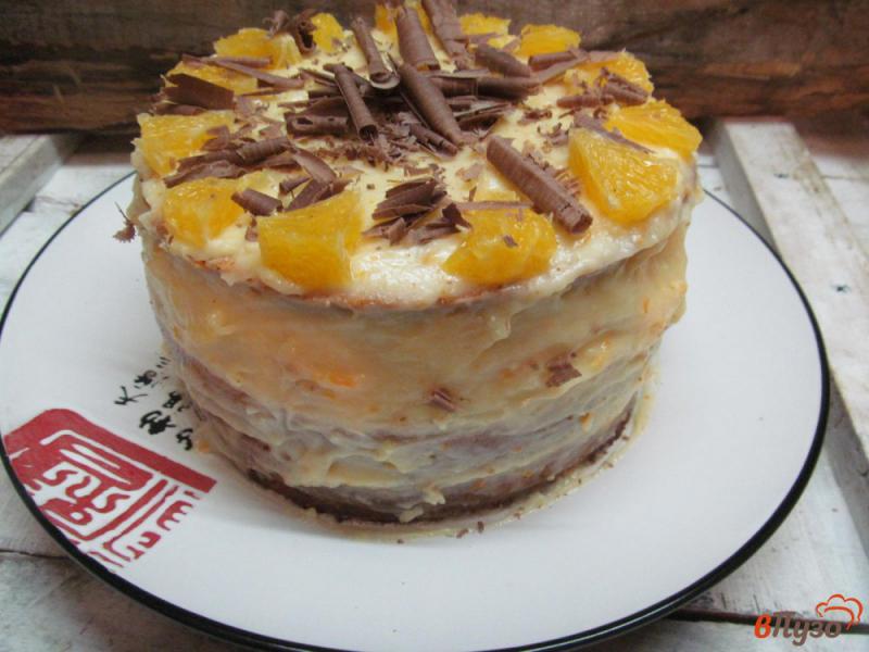 Фото приготовление рецепта: Апельсиновый торт шаг №15