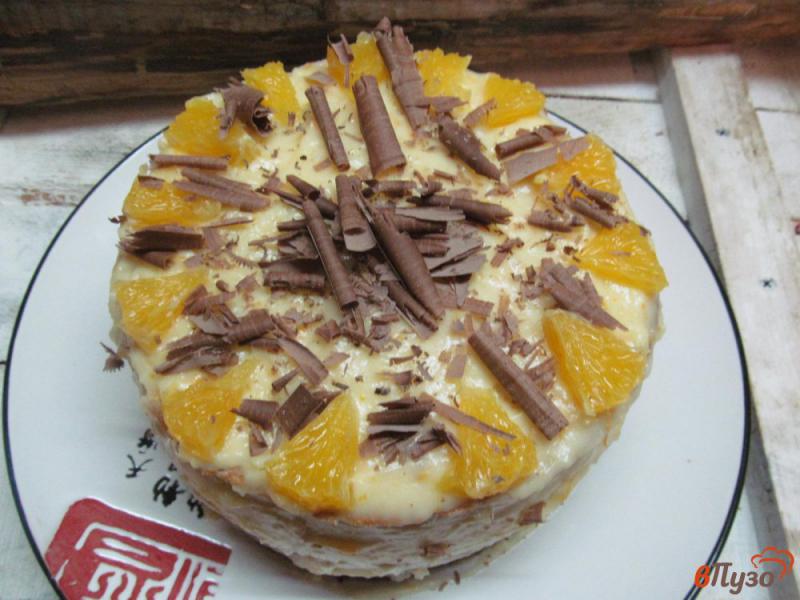 Фото приготовление рецепта: Апельсиновый торт шаг №16