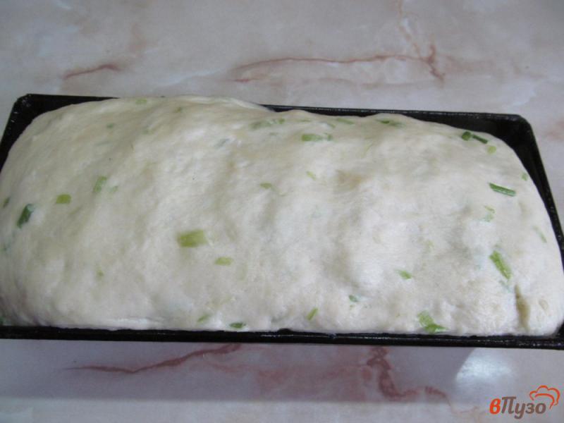 Фото приготовление рецепта: Хлеб с цветной капустой и чесночными стрелками шаг №9