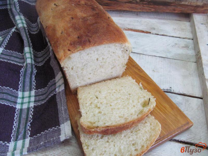 Фото приготовление рецепта: Хлеб с цветной капустой и чесночными стрелками шаг №11