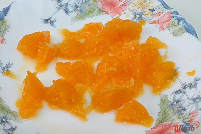 Фото приготовление рецепта: Десерт сливочный с апельсином и малиной шаг №2
