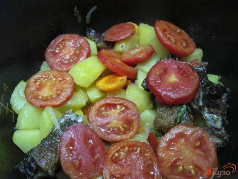 Фото приготовление рецепта: Овощи в утином жиру в мультиварке шаг №6