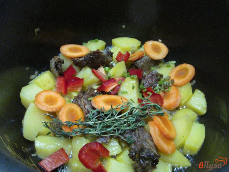 Фото приготовление рецепта: Овощи в утином жиру в мультиварке шаг №5