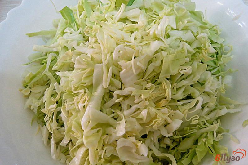 Фото приготовление рецепта: Салат из молодой капусты шаг №2