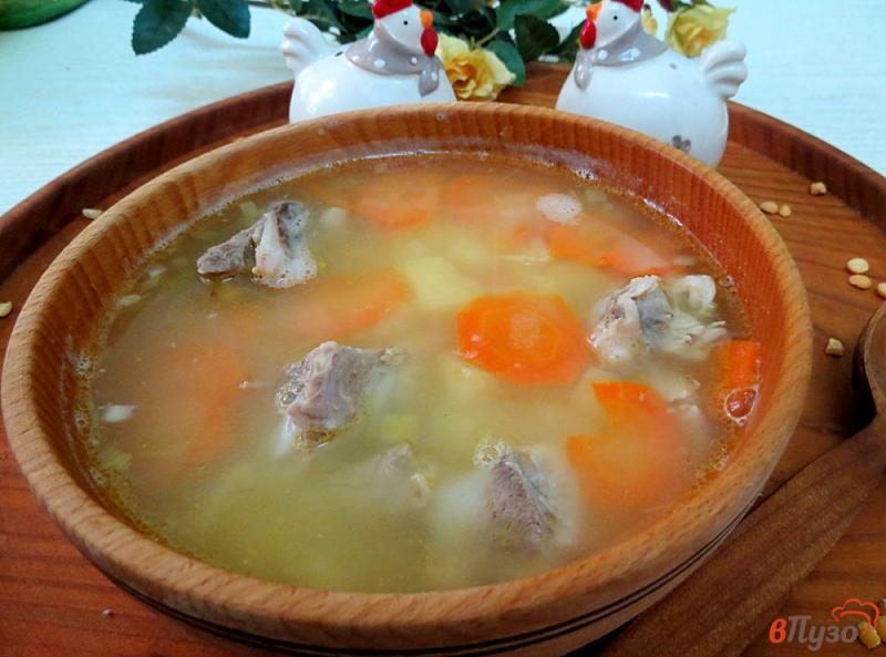 Фото приготовление рецепта: Гороховый суп пюре со свининой шаг №11