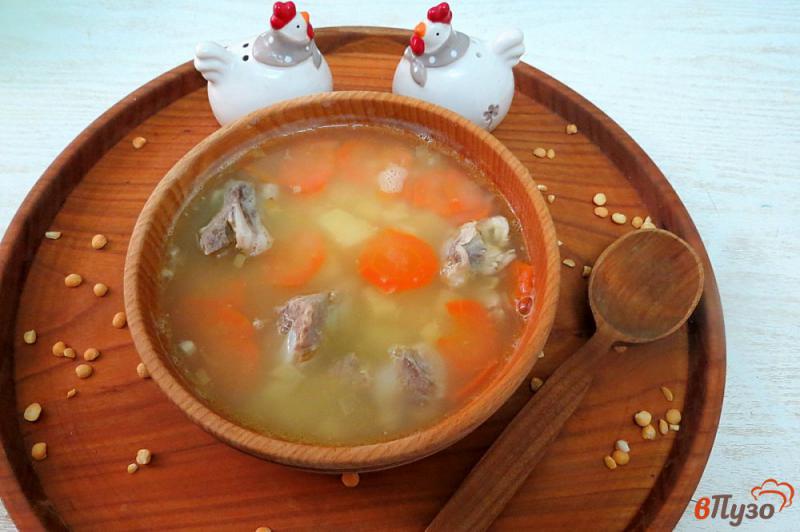 Фото приготовление рецепта: Гороховый суп пюре со свининой шаг №12