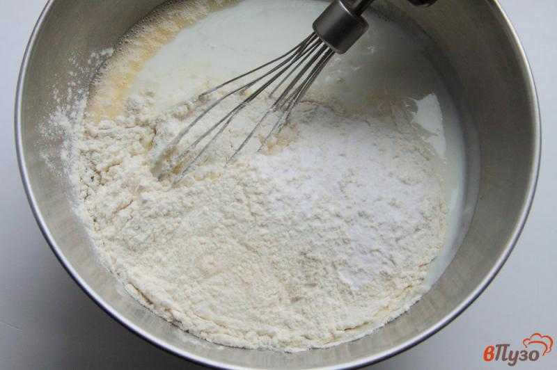 Фото приготовление рецепта: Овощной пирог-запеканка с капустой шаг №9