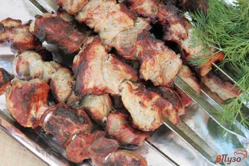 Фото приготовление рецепта: Шашлык из свинины с уксусом и луком шаг №6