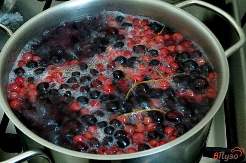 Фото приготовление рецепта: Компот из замороженных ягод шаг №4
