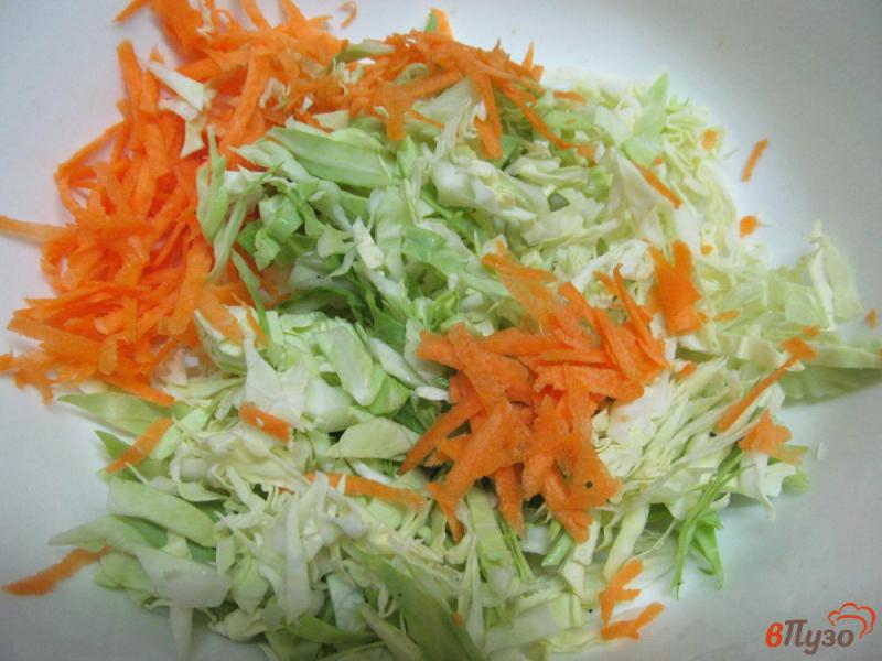 Фото приготовление рецепта: Салат из капусты с чесноком шаг №1