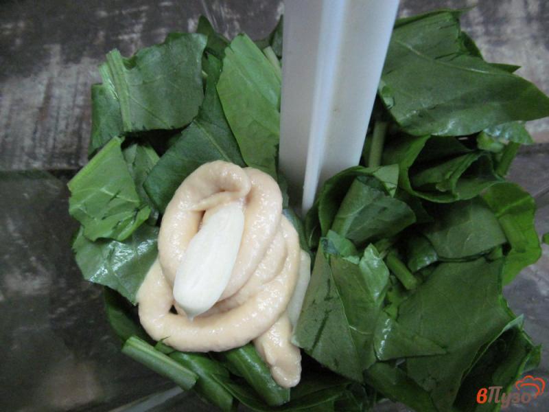 Фото приготовление рецепта: Соус из шпината с чесноком шаг №2