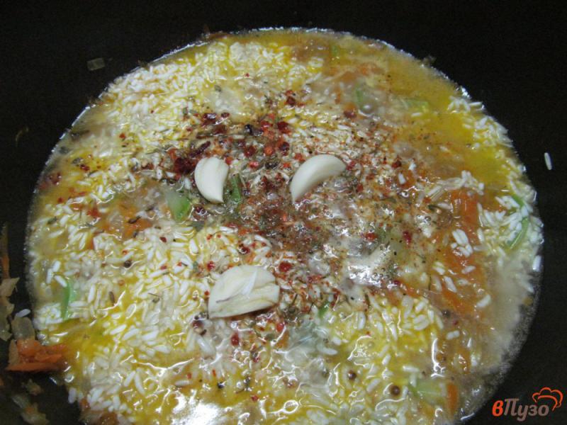 Фото приготовление рецепта: Тушеные кабачки с рисом в мультиварке шаг №5